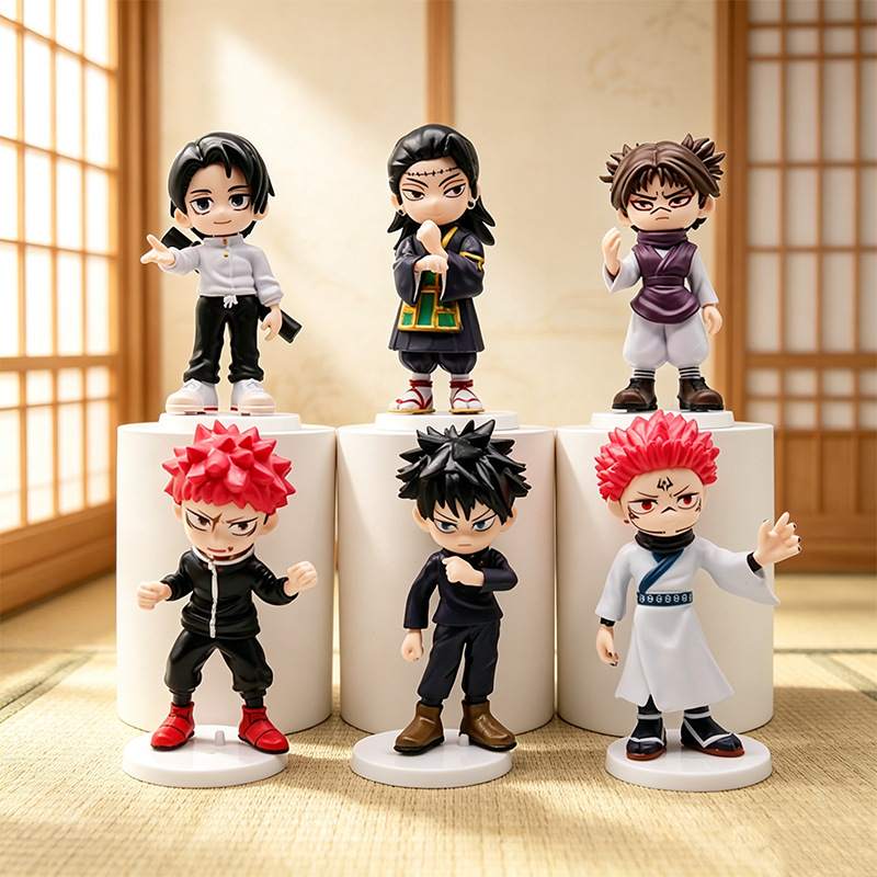 Action Figure Stand - 6pcs/set Anime Jujutsu Kaisen Q Version