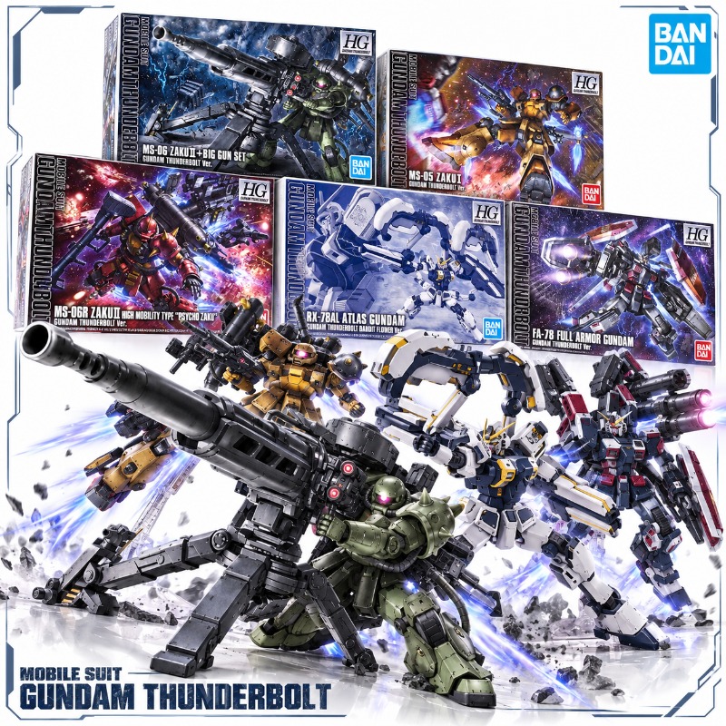 Bandai Model Gundam Hg - Genuine Bandai Gundam HG 1/144 Thunderbolt