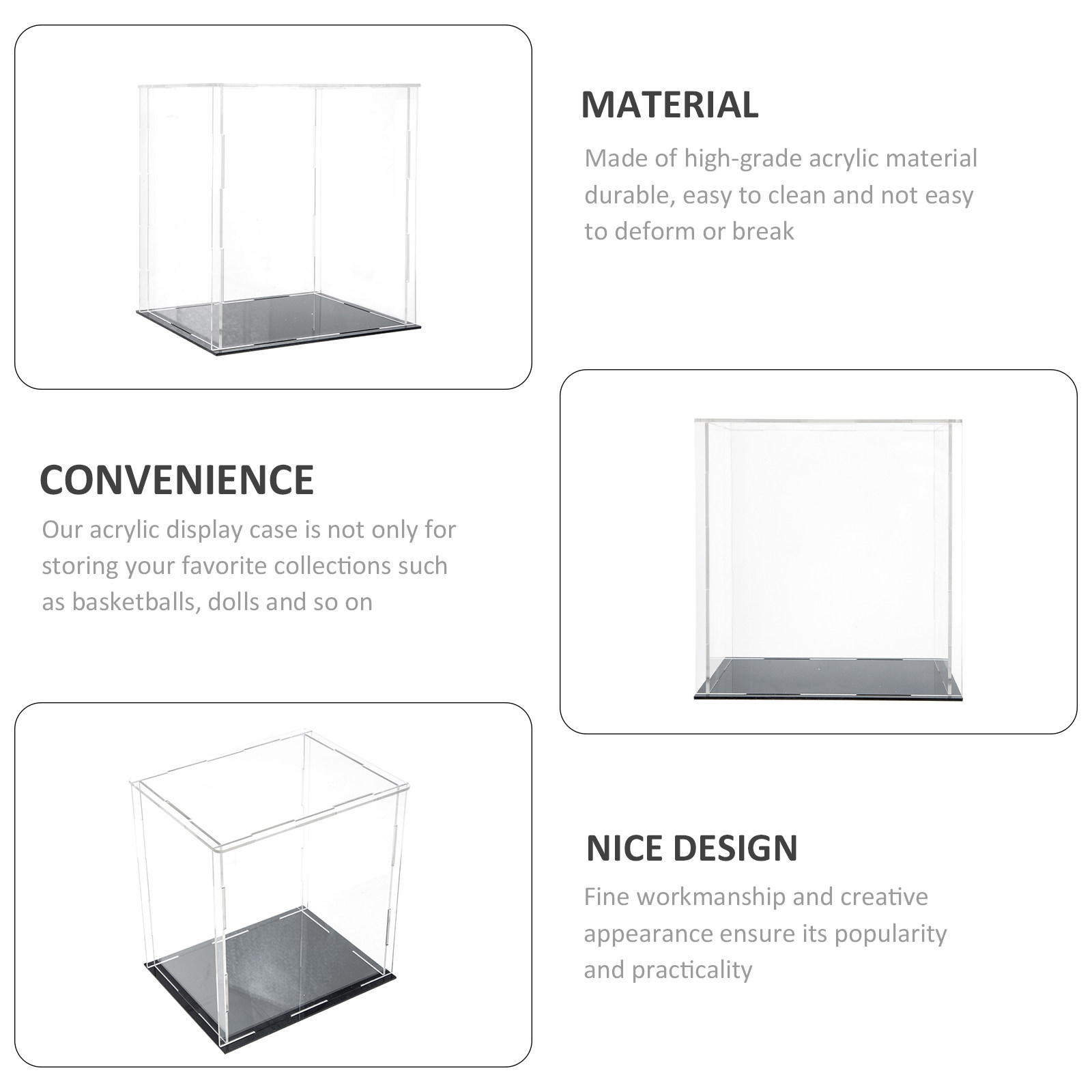 Acrylic Transparent Display Ca - đánh giá và giá Display Case Acrylic