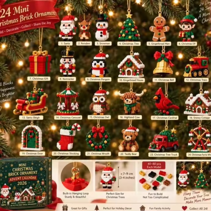 24-Day Christmas Brick Ornamen - đánh giá và giá Building Block Mini