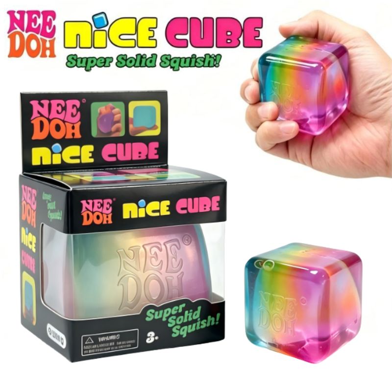 Schylling NeeDoh Rainbow Cube  - đánh giá và giá Fidget Cube Original