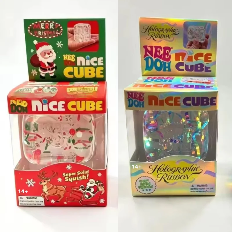 NeeDoh Xmas Santa Nice Cube Sq - đánh giá và giá Fidget Cube Original