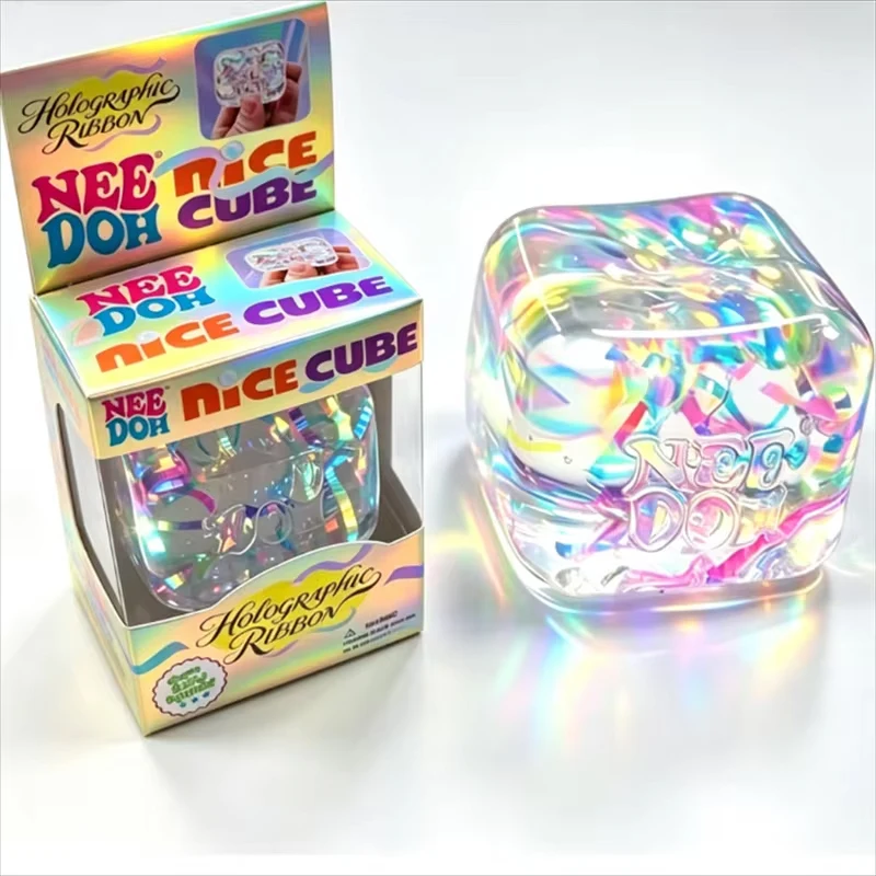 NeeDoh Xmas Santa Nice Cube Sq - đánh giá và giá Fidget Cube Original