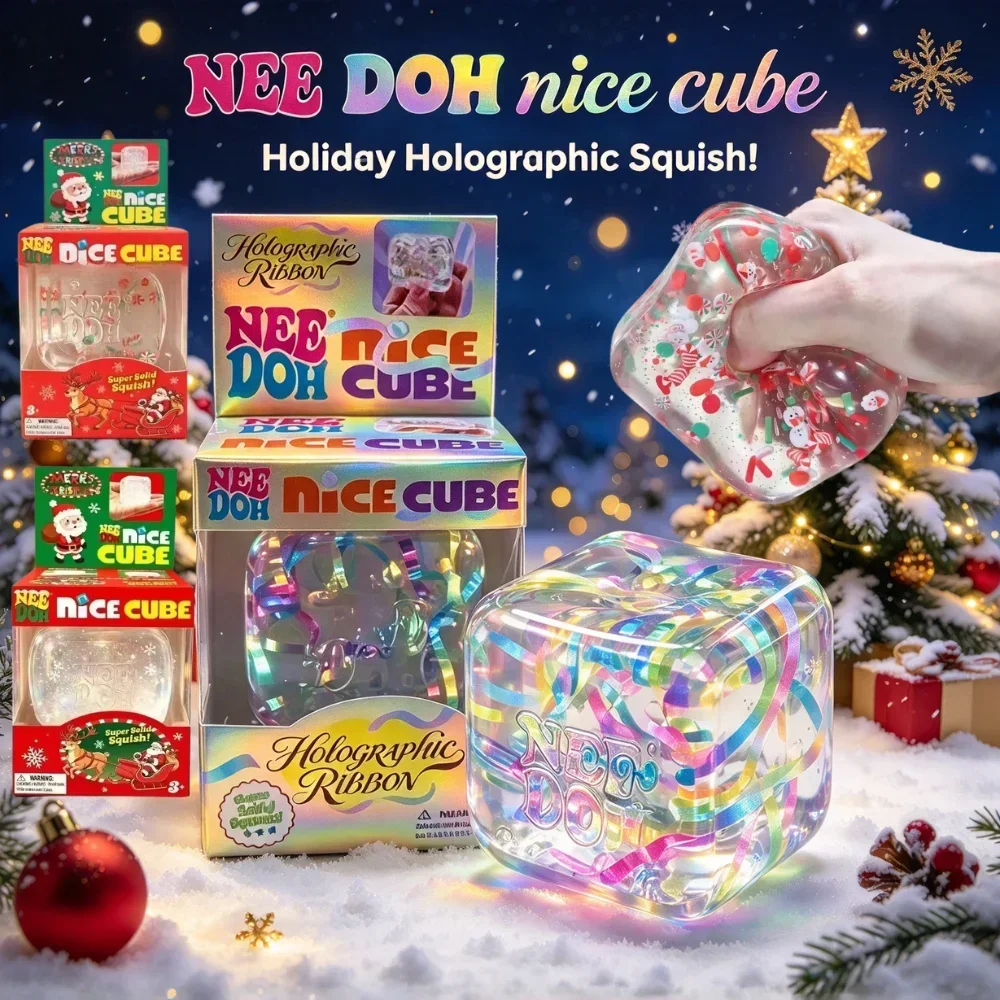 Nee Doh Holographic Ribbon Nic - đánh giá và giá Fidget Cube Original