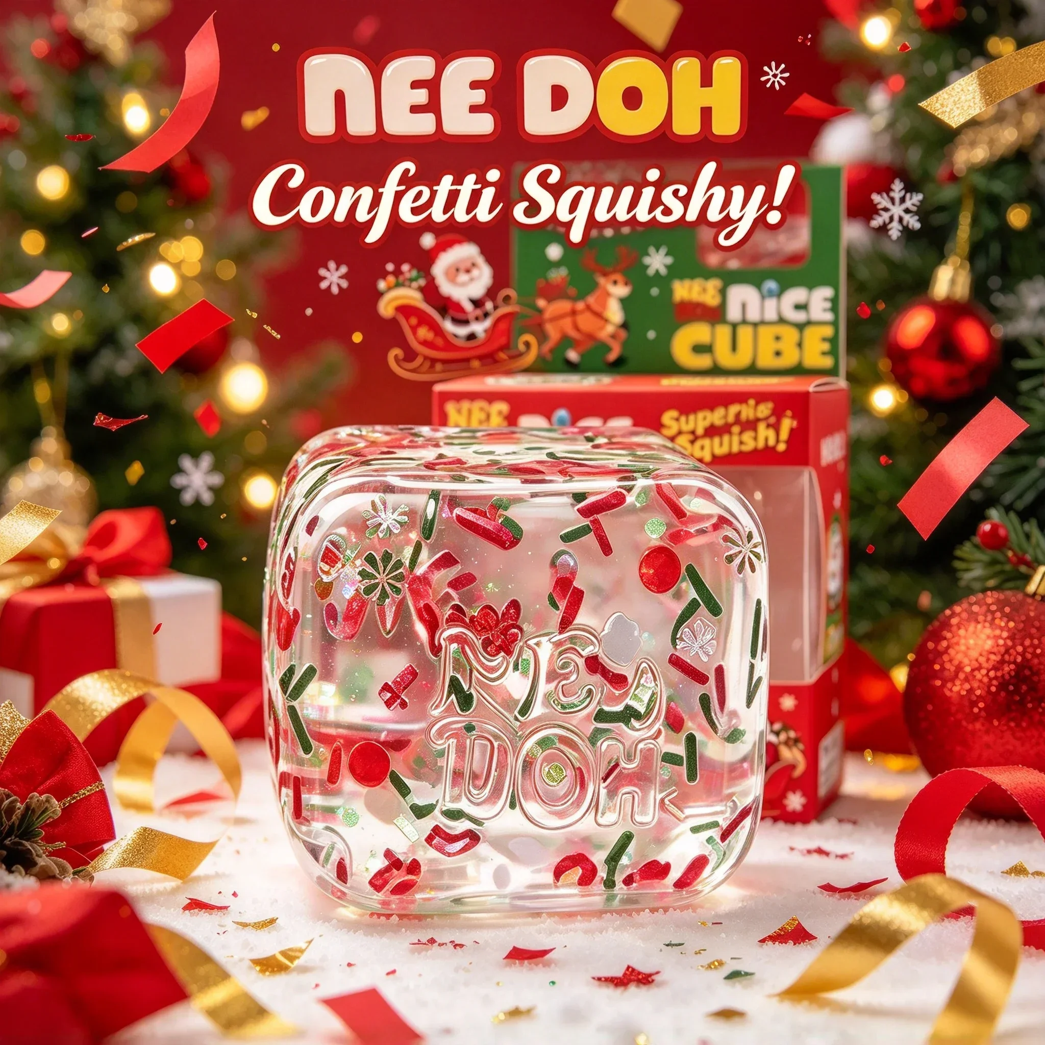 Nee Doh Holographic Ribbon Nic - đánh giá và giá Fidget Cube Original