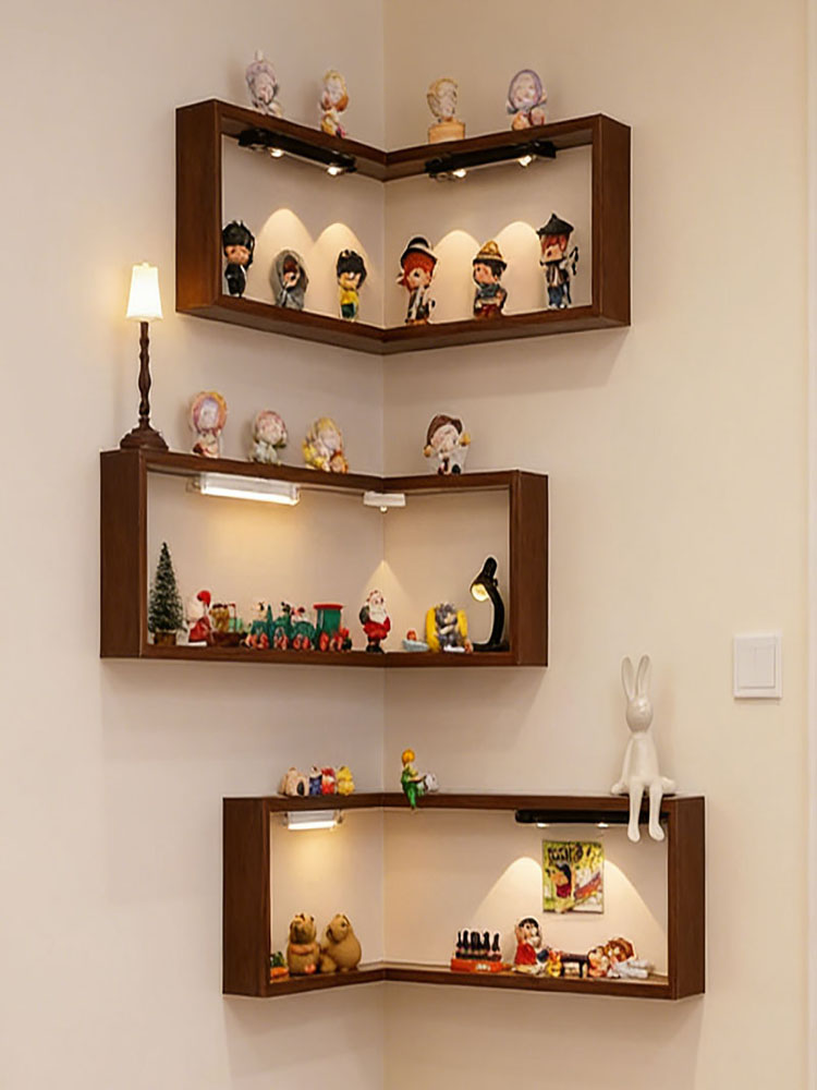 90° Corner Wall Mounted Displa - đánh giá và giá Pop Display Shelf